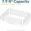 Sunnydaze 11.75″ H Raised Metal Garden Bed – Galvanized Raised Garden Bed Outdoor for Vegetables and Flowers – Dark Gray – 4′ x 2′ Rectangle