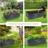 Sunnydaze 11.75″ H Raised Metal Garden Bed – Galvanized Raised Garden Bed Outdoor for Vegetables and Flowers – Dark Gray – 4′ x 2′ Rectangle