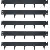 Sunnydaze 16′ Metal Landscape Edging Border – 5-Pack of 4 2 x 7 Steel Garden Edging for Landscaping – Brown – Straight(Gray)