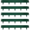 Sunnydaze 16′ Metal Landscape Edging Border – 5-Pack of 4 2 x 7 Steel Garden Edging for Landscaping – Brown – Straight(Green)