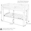 Sunnydaze 42-Inch Wooden Outdoor Raised Garden Bed with Lower Shelf for Flowers, Herbs, and Vegetables – Stained Finish(Stained Finish)