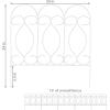 Sunnydaze 5-Panel Traditional Garden Border Fence Set – Decorative Garden Fence Panels – 24″ W x 24″ D Per Panel – 10ft L – Black(Black)