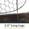 Sunnydaze Chicken Wire Plant Protector Cage – Garden Cloche with Removable Cover – 6 Pack – Protects from Rabbits and Animals
