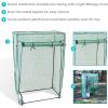 Sunnydaze Deluxe Potted and Tomato Plant Greenhouse – Portable Plant Starter Hothouse Tent with Roll-Up Zippered Door – Green