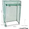 Sunnydaze Deluxe Potted and Tomato Plant Greenhouse – Portable Plant Starter Hothouse Tent with Roll-Up Zippered Door – Green
