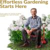 Sunnydaze Garden Cart with Wheels – Garden Stool on Wheels – Rolling Gardening Seat with Extendable Handle – Swivel Seat – Red