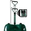 Sunnydaze Garden Seat with Wheels – Rolling Gardening Seat – Garden Stool on Wheels with Adjustable Handle and Utility Tray – Green