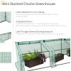 Sunnydaze Outdoor Portable Mini Cloche Greenhouse with 3 Zipper Doors – Green
