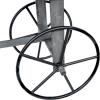 Sunnydaze Rustic Flower Cart Display Stand with Wheels – Vintage Wooden Candy Cart for a Wedding, Party, or Event – Gray