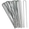 Sunnydaze 100-Pack Galvanized Garden Stakes – Landscape Garden Staples for Securing Weed Barrier Fabric – 12 Inch(1)