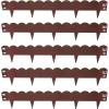 Sunnydaze 16′ Metal Landscape Edging Border – 5-Pack of 4 2 x 7 Steel Garden Edging for Landscaping – Brown – Straight(Brown)