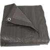 Sunnydaze 16 x 20 Foot Plastic Reversible Heavy-Duty Multipurpose Tarp – Laminated on Both Sides – Dark Gray(30 ft x 40 ft)