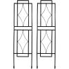 Sunnydaze 32-Inch Traditional Decorative Outdoor Trellis – Metal Wire Garden Trellis for Climbing Plants and Flowers – Set of 2(Chic Diamonds – 32″)
