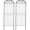 Sunnydaze 32-Inch Traditional Decorative Outdoor Trellis – Metal Wire Garden Trellis for Climbing Plants and Flowers – Set of 2(Elegant Scroll – 32″)