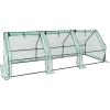 Sunnydaze Outdoor Portable Mini Cloche Greenhouse with 3 Zipper Doors – Green