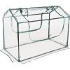 Sunnydaze Outdoor Portable Mini Greenhouse Tent with 2 Zippered Side Doors and Iron Tube Frame – Clear – 4′ x 2′(Clear)