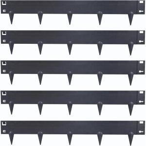 Sunnydaze 16′ Metal Landscape Edging Border – 5-Pack of 4 2 x 7 Steel Garden Edging for Landscaping – Brown – Straight(Corten steel)