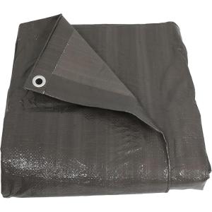Sunnydaze 16 x 20 Foot Plastic Reversible Heavy-Duty Multipurpose Tarp – Laminated on Both Sides – Dark Gray(30 ft x 40 ft)