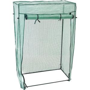 Sunnydaze Deluxe Potted and Tomato Plant Greenhouse – Portable Plant Starter Hothouse Tent with Roll-Up Zippered Door – Green