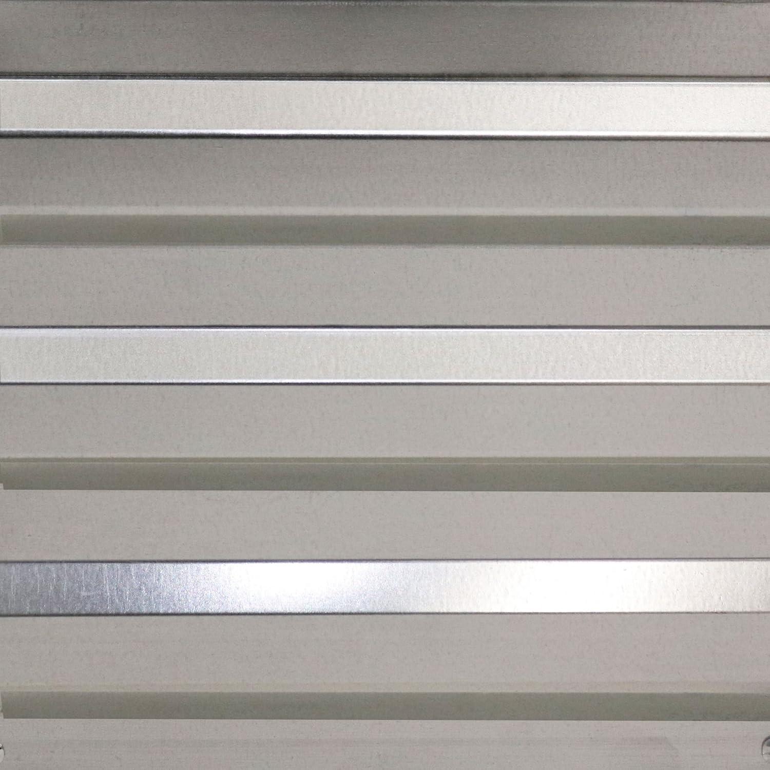 imageSunnydaze Galvanized Raised Garden Bed Metal Raised Bed for Gardening Outdoor Planter Box for Flowers Plants and Vegetables Silver 12 H LShaped