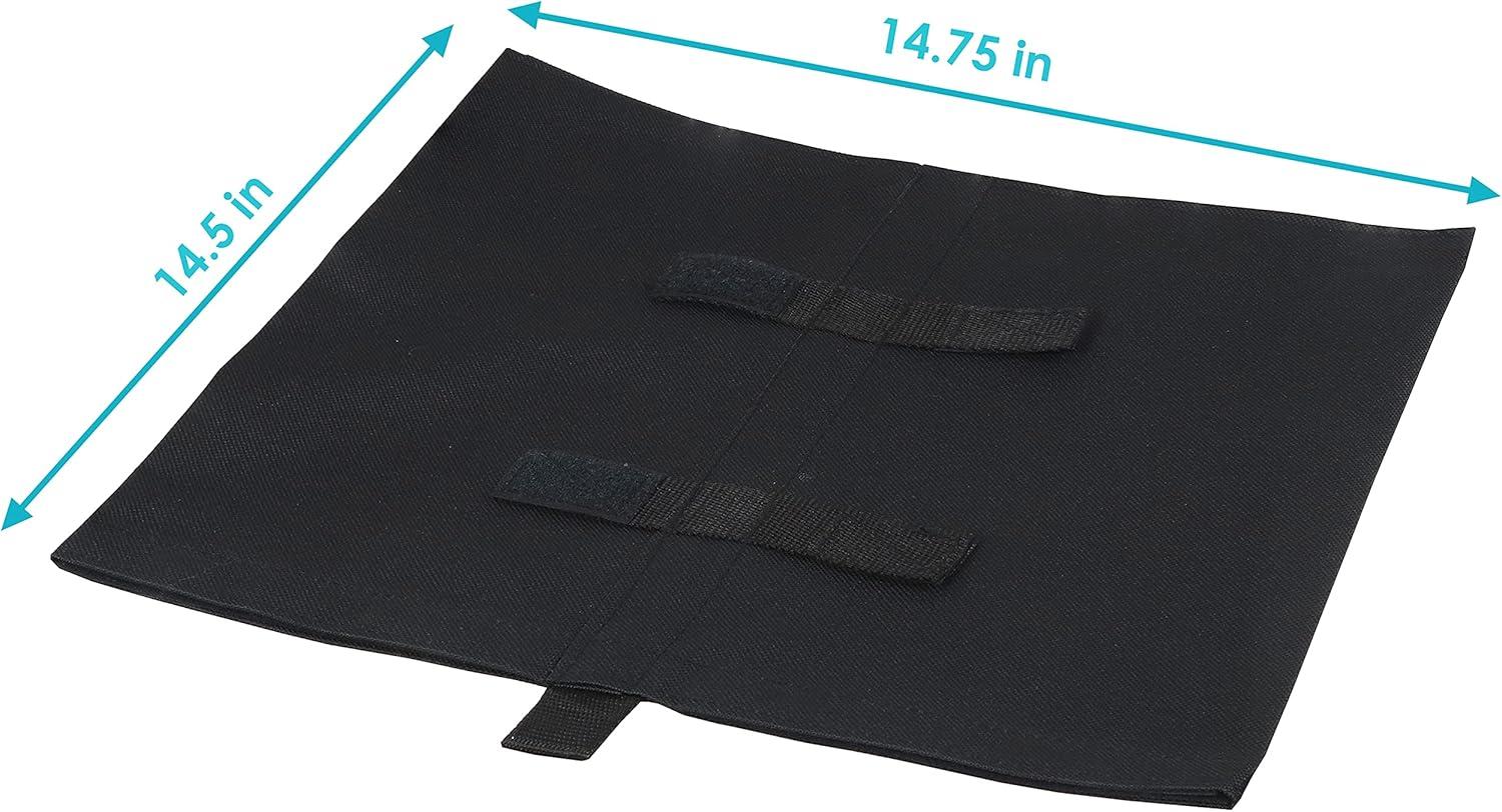 imageSunnydaze Polyester Sandbag Canopy Weights Fillable Canopy Anchors Easy to Attach Set of 4 Black