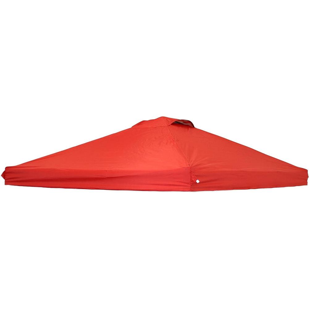 imageSunnydaze 10x10 Canopy Replacement Top  Canopy Replacement Cover  PopUp Tent Shade Cover  GrayRed