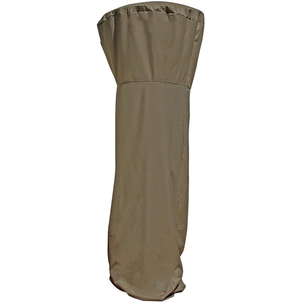 imageSunnydaze 94Inch Tall Heavy Duty Reinforced PVC Propane Patio Heater Cover Drawstring and Toggle Closure Khaki