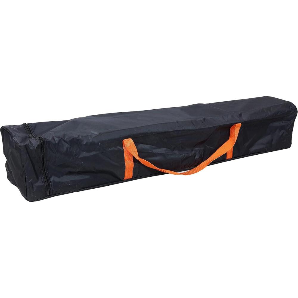 imageSunnydaze Large Duffle Bag Long Camping Bag for Tent or Equipment Canopy Replacement Storage HeavyDuty Black 455 Inch54Inch