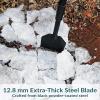 Heavy-Duty Long Handle Ice Scraper & Chopper – Steel Flat Head Shovel Floor Scraper for Gardens, Driveways & Sidewalks