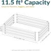 Sunnydaze 11.75″ H Raised Metal Garden Bed – Galvanized Raised Garden Bed Outdoor for Vegetables and Flowers – Dark Gray – 4′ x 3′ Rectangle