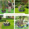 Sunnydaze 11.75″ H Raised Metal Garden Bed – Galvanized Raised Garden Bed Outdoor for Vegetables and Flowers – Dark Gray – Hexagon