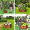 Sunnydaze 11.75″ H Raised Metal Garden Bed – Galvanized Raised Garden Bed Outdoor for Vegetables and Flowers – Woodgrain – Hexagon