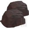 Sunnydaze 14” H Polyresin Faux Landscape Rock Cover – Lightweight Fake Rock Well Pump Cover for Outside – Gray – 2-Pack(Brown)
