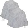 Sunnydaze 14” H Polyresin Faux Landscape Rock Cover – Lightweight Fake Rock Well Pump Cover for Outside – Gray – 2-Pack(Gray)