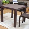 Sunnydaze 31-Inch Square Plastic Indoor/Outdoor Dining Table – Brown