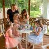 Sunnydaze 3-Piece Flower Designed Bistro Table Set with 2 Chairs, Outdoor Cast Aluminum, White(White Floral)