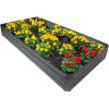 Sunnydaze 4 x 8 ft Gray Galvanized Steel Rectangular Raised Garden Bed and 6-Pack Chicken Wire Plant Protector Cages