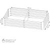 Sunnydaze 4 x 8 ft Green Galvanized Steel Rectangular Raised Garden Bed and 6-Pack Chicken Wire Plant Protector Cages