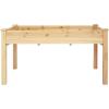Sunnydaze 48.5-Inch Wood Raised Garden Bed – Outdoor Rectangular Elevated Planter Box with 2 Drainage Holes