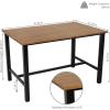 Sunnydaze 4-Person Solid Wood Rectangle Patio Dining Table – for Indoor or Outdoor Use – 47.25″ W x 31.25″ D