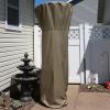 Sunnydaze 94-Inch Tall Heavy Duty Reinforced PVC Propane Patio Heater Cover – Drawstring and Toggle Closure – Khaki