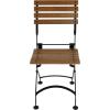 Sunnydaze European Chestnut Wooden Folding Dining Chair – for Indoor or Outdoor Use – Set of 2(2)