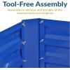 Sunnydaze Galvanized Raised Garden Bed – Metal Raised Bed for Gardening – Outdoor Planter Box for Flowers, Plants, and Vegetables – Blue – 48″ W x 36″ D x 12″ H Rectangle