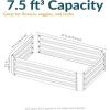 Sunnydaze Galvanized Raised Garden Bed – Metal Raised Bed for Gardening – Outdoor Planter Box for Flowers, Plants, and Vegetables – Ivory White – 48″ W x 24″ D x 12″ H Rectangle