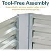 Sunnydaze Galvanized Raised Garden Bed – Metal Raised Bed for Gardening – Outdoor Planter Box for Flowers, Plants, and Vegetables – Silver – 12” H L-Shaped