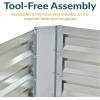Sunnydaze Galvanized Raised Garden Bed – Metal Raised Bed for Gardening – Outdoor Planter Box for Flowers, Plants, and Vegetables – Silver – 48″ W x 24″ D x 12″ H Rectangle