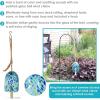 Sunnydaze Natural Melody Wind Bell – Painted Glass Wind Chime Bell for The Patio, Deck, or Porch – 7.5″ – Blue Freeze(Blue Freeze)