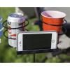 Sunnydaze Outdoor Cup Holders for Yard – Heavy-Duty Outdoor Drink Holder Stakes with Phone Holder Tray- Set of 2