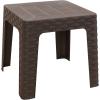 Sunnydaze Outdoor Side Table for Backyard or Front Porch – Plastic Adirondack Square End Table for Patio or Poolside – Gray – Set of 4(1)