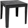 Sunnydaze Outdoor Side Table for Backyard or Front Porch – Plastic Adirondack Square End Table for Patio or Poolside – Gray – Set of 4(1)